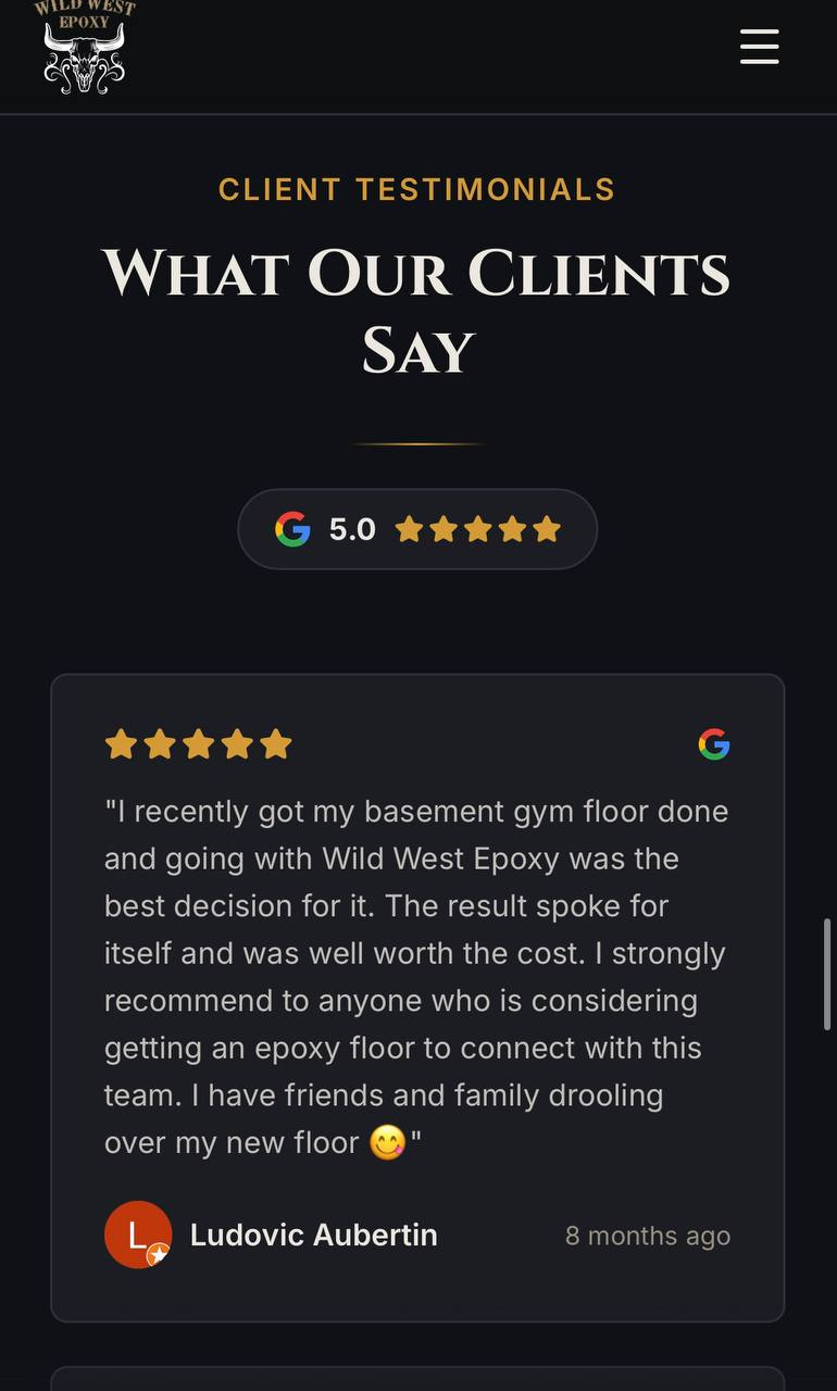 Client reviews
